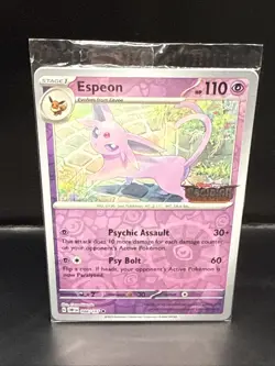 Pokemon TCG Espeon 086/197 Obsidian Flames Best Buy Exclusive Sealed A - Image 2
