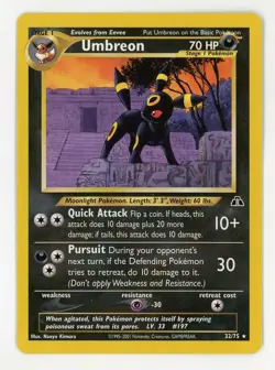 Umbreon - Pokemon 2001 Neo Discovery #32 MINT - Image 1