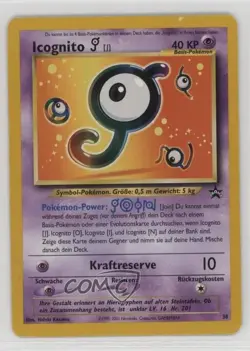 Unown (J) German Pokemon WOTC Black Star #38 1999 - Image 1