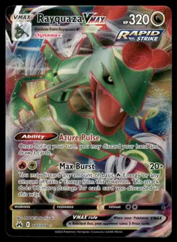 Pokemon Cards Rayquaza VMAX 101/159 Crown Zenith Holo Rare VMAX NM - Image 1