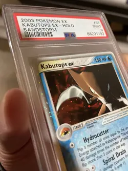 2003 Pokemon EX Sandstorm Kabutops ex Holo #97 PSA 9 Mint - Image 4