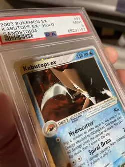 2003 Pokemon EX Sandstorm Kabutops ex Holo #97 PSA 9 Mint - Image 5