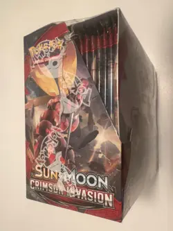 Pokemon Sun & Moon Crimson Invasion Booster Box Factory Sealed - Image 5