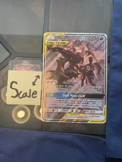 Umbreon & Darkrai GX Tag Team Pokemon Black Star Promo SM241 Jumbo Oversized - Image 1