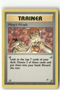 Pokemon Misty's Wrath Uncommon Gym Heroes 114/132 - Image 1