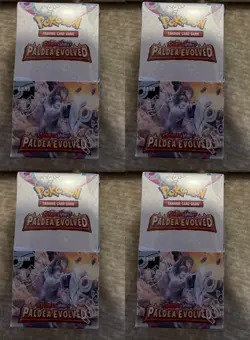 Pokemon TCG Scarlet & Violet Paldea Evolved Half Booster Box X4 - Image 1