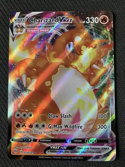 Pokemon TCG Charizard VMAX Darkness Ablaze Full Art Illustration Card 20/189 - Image 1