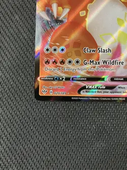 Pokemon TCG Charizard VMAX Darkness Ablaze Full Art Illustration Card 20/189 - Image 2