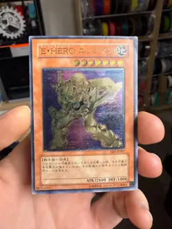 Elemental HERO Bladedge EEN-JP007 Ultimate Rare YuGiOh HP DMG Creases - Image 1