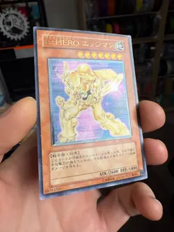 Elemental HERO Bladedge EEN-JP007 Ultimate Rare YuGiOh HP DMG Creases - Image 2