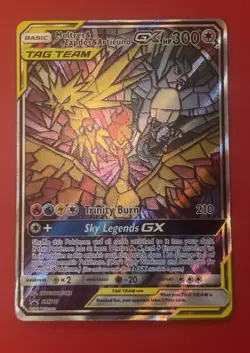 Moltres Zappos Articuno GX Pokemon Stained Glass Promo #SM210 2019 NM Pokemon - Image 1