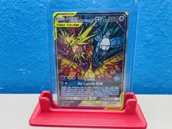 Pokemon Stained Glass Birds Moltres & Zapdos & Articuno GX Sm210 Near Mint - Image 1