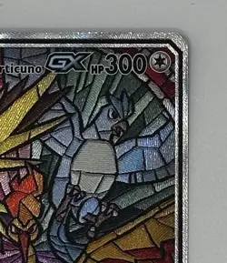 Pokemon TCG Moltres Zapdos Articuno GX SM210 Stained Glass Promo Mint Near Mint - Image 4