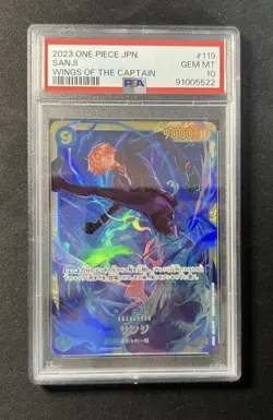 PSA 10 One Piece Card Sanji OP06 #119 wings of the captain - Image 1