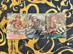 ONE PIECE Japanese Championship Promo Luffy & Law & Kid - Complete Set Sealed - Image 1