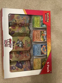 Pokemon TCG Scarlet & Violet 151 Mini Tins Costco Bundle, 5 Pack - Sealed Box - Image 2