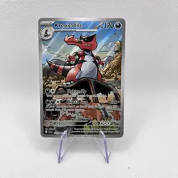 Krookodile 137/086 Holo Illustration Rare SV: Black Bolt NM English Pokemon - Image 1