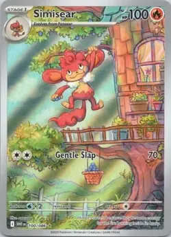 Simisear 100/086 Illustration Rare White Flare Pokemon TCG Near Mint English - Image 1