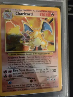 1999 Pokemon TCG Charizard Holo Rare Base Set, PSA Graded 6 - Image 2
