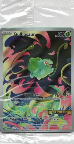 Bulbasaur 133/132 - Stamped Promo [Sealed] - ME01: Mega Evolution - Pokemon TCG - Image 1