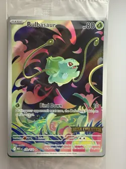 Pokemon TCG Bulbasaur 133/132 Pokemon ME01 Mega Evolution Stamped Promo SEALED - Image 1