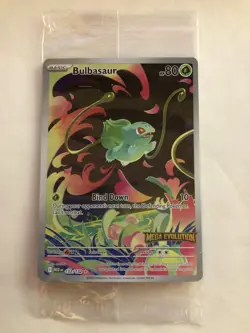 Pokemon TCG Bulbasaur 133/132 Pokemon ME01 Mega Evolution Stamped Promo SEALED - Image 1