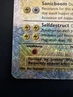 Magneton 28/110 Reverse Holo Pokemon Legendary Collection WOTC - HP *crease* - Image 5