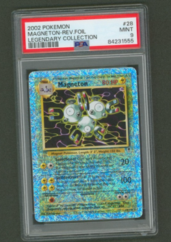 2002 Pokemon Legendary Collection Reverse Foil #28/110 Magneton PSA 9 MINT - Image 1