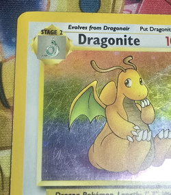 Dragonite 4/62 Holo - Pokemon TCG WOTC Fossil - MP - Image 3