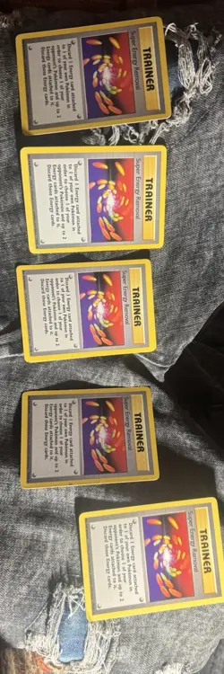 Pokemon TCG Base Set Trainer Super Energy Removal Card 79/102 Rare - Image 3
