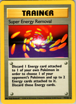 Super Energy Removal 79/102 Pokemon: Base Set Unlimited Rare - LP - Image 1
