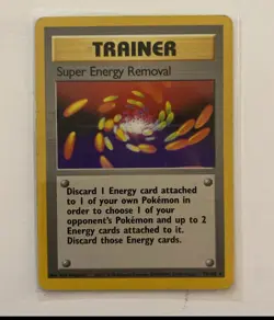 Pokemon TCG Base Set Trainer Super Energy Removal #79/102 WOTC Rare NM Clean! - Image 1