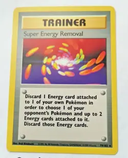 Pokemon Super Energy Removal Base Set 79/102 Regular Unlimited Rare-Uncirculated - Image 1