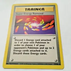 Pokemon Super Energy Removal Base Set 79/102 Regular Unlimited Rare-Uncirculated - Image 2