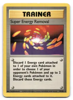 Super Energy Removal MP 79/102 Unlimited Base Set Pokemon TCG Regular - Image 1