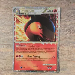 Pokemon Typhlosion Prime Holo 110/123 Heartgold & Soulsilver Ultra Rare 140HP - Image 1