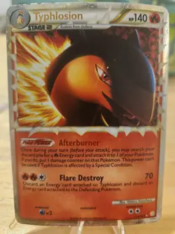Pokemon TCG Typhlosion (Prime) 110/123 Heartgold & Soulsilver Holo HP - Image 1