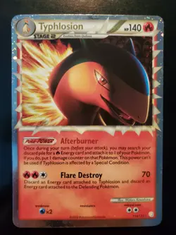 Typhlosion Prime 110/123 Holo Ultra Rare Pokemon TCG Heartgold Soulsilver LP-NM - Image 2