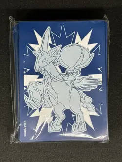 65x Chilling Reign Pokemon Center ETB Ice Rider Calyrex Card 65ct Sleeves Sealed - Image 1