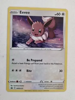 Pokemon TCG - Eevee SWSH127 - Black Star Promo - Cosmos Holo Rare NM/M #SWSH127 - Image 1