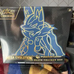 Pokemon Center Lucario Elite Trainer Box ETB Mega Evolutions New/Sealed TCG - Image 1