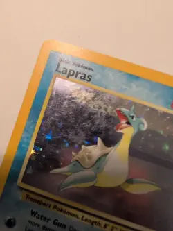 Pokemon TCG Lapras Fossil Holo Rare Card 1999 10/62 - Image 3
