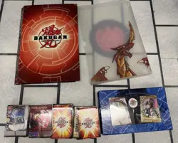Giant Bakugan Battle Brawlers cards lot Cards and Binder And Box Of Cards More - Image 1