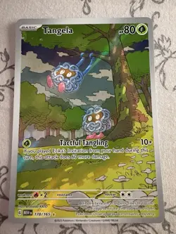 Tangela IR 151 Full Art English Sv Scarlet & Violet NM 178/165 Pokemon Card 2023 - Image 1
