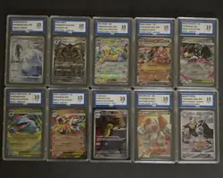 Pokemon Graded Bundle Of Slabs Grade 10 Gem Mint - Image 1