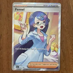 Pokemon TCG Fennel Trainer Black Bolt 162/086 Ultra Rare NM Card - Image 1