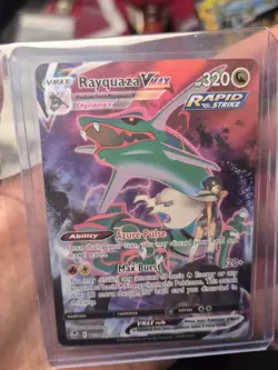 RAYQUAZA VMAX TG20/TG30 HOLO RARE VMAX SILVER TEMPEST TRAINER GALLERY POKEMON - Image 1