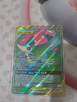 Venusaur & Snivy GX 210/236 Cosmic Eclipse Pokemon TCG Full Art - Image 1