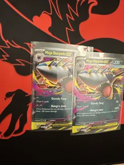 Pokemon - Mega Sharpedo EX 061/094 Double Rare, ME02: Phantasmal Flames, Holo - Image 2