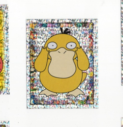 1999 Merlin Pokemon Sticker S10 Psyduck Foil Holo Pokemon - Image 1